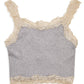 8Apart - Junior Women's Fitch Floral Lace Strap Crop Cami