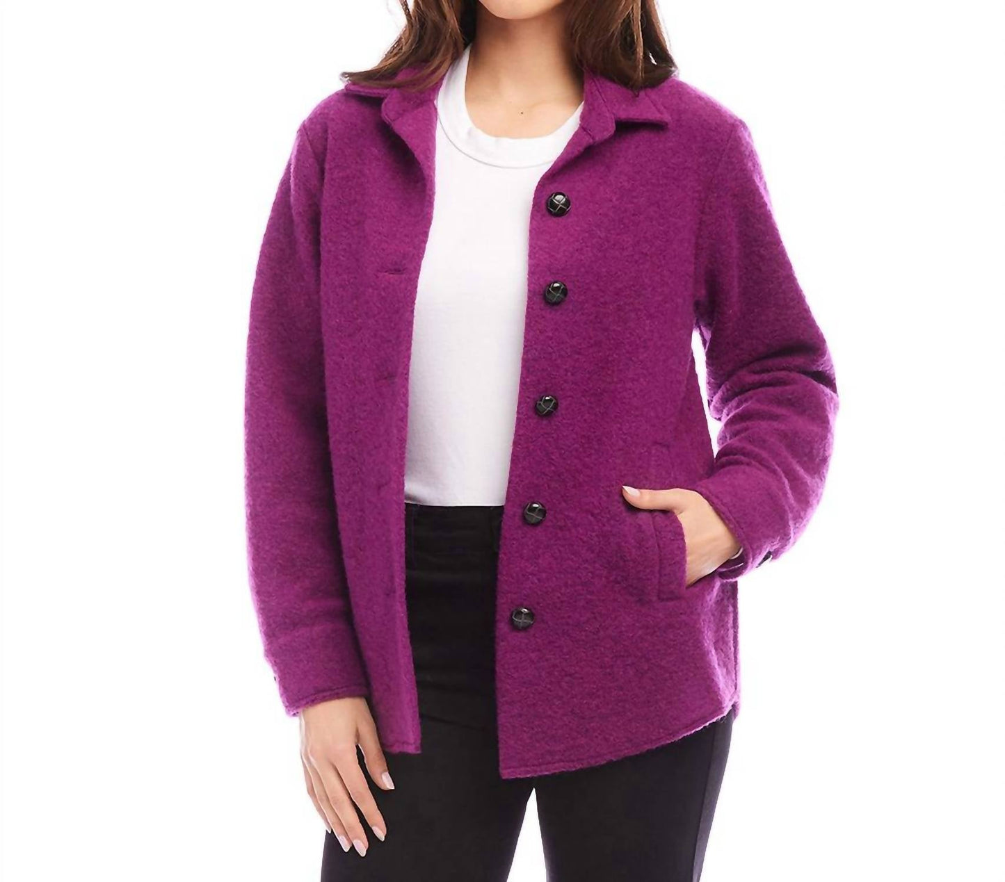 Karen Kane - Brushed Shirt Jacket