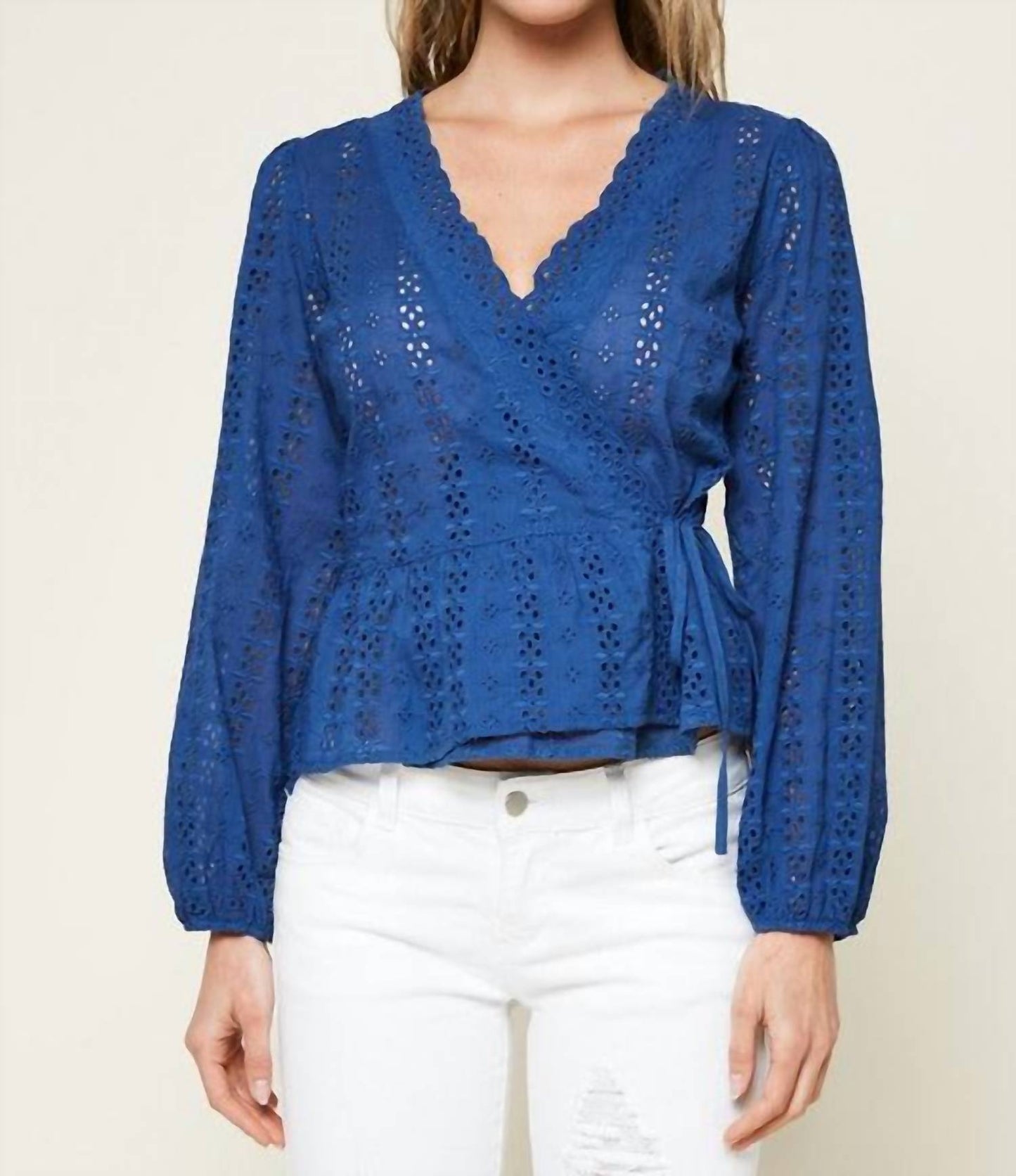 Sugarlips - Bootsy Eyelet Wrap Top
