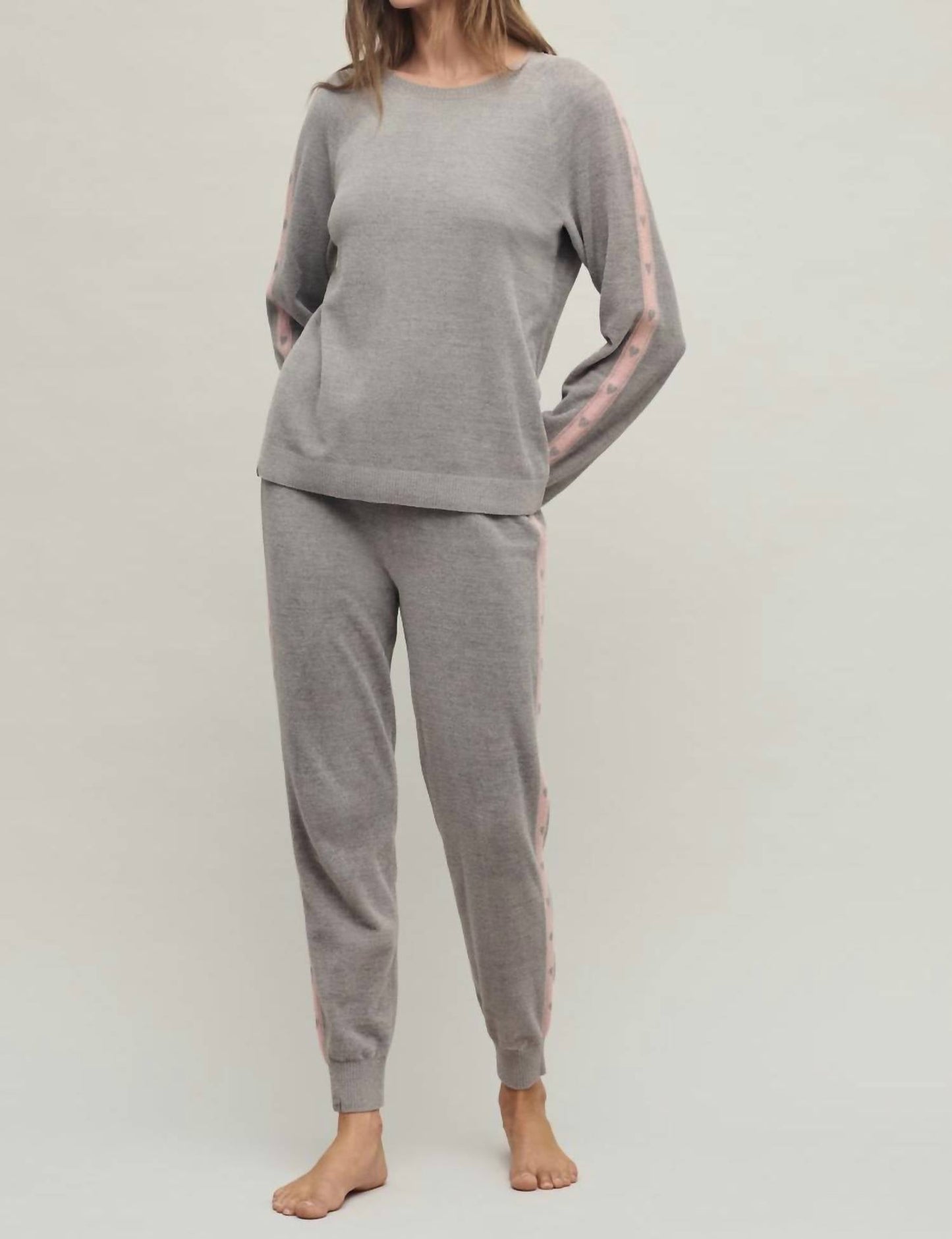 Barefoot Dreams - Cozychic Ultra Lite Heart Stripe Pullover