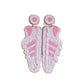 Sophia Collection - Women's Seed Bead Sneaker Statement Earrings