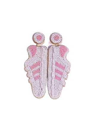 Sophia Collection - Women's Seed Bead Sneaker Statement Earrings