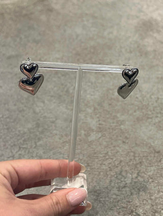 Alv Jewels - Women's Bailey Aubrey Heart Stud Earrings