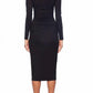 Susana Monaco - Crew Gathered Midi Dress