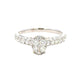 Aamiaa - 0.82 Carat Natural Diamond Cluster Engagement Ring - Size 6.5