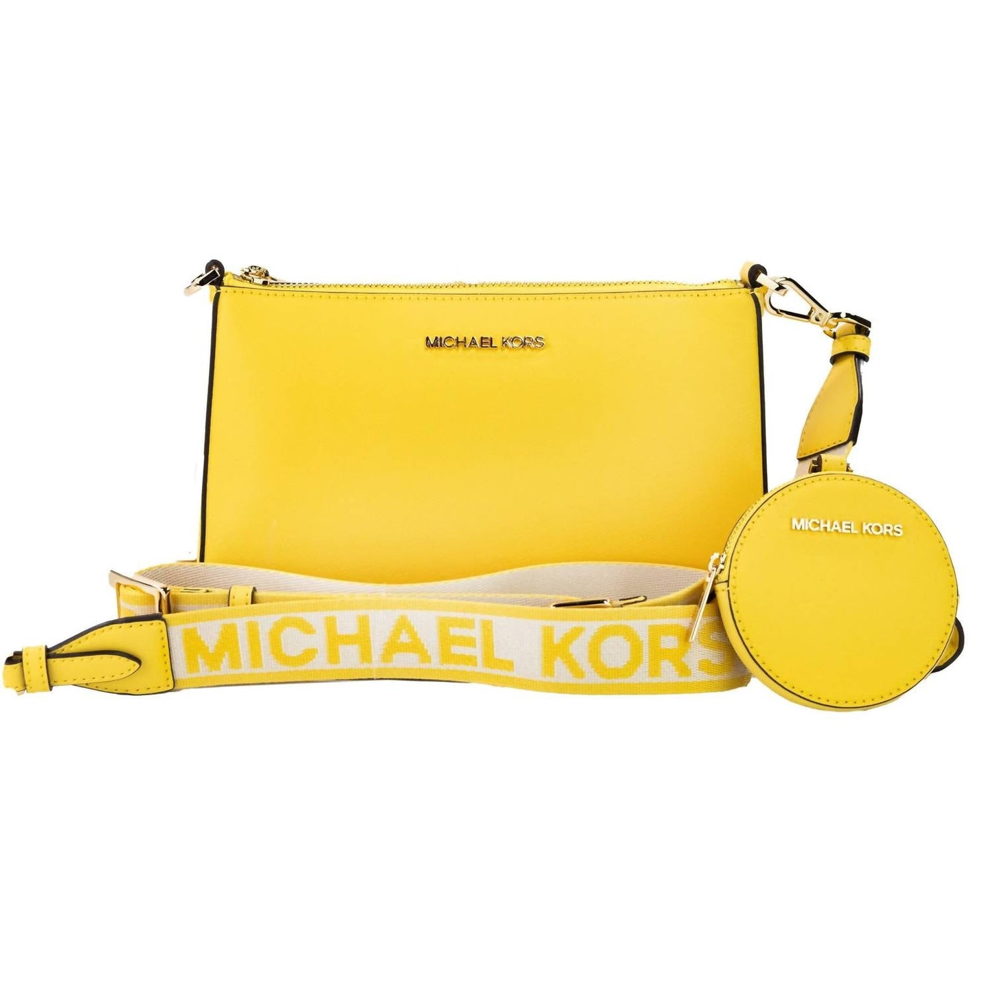 Michael Kors - Women's Jet Set Vegan Crossbody Tech Attachment Bag Purse
