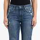 Judy Blue - Juliana Mid Rise Button Fly Boyfriend Denim Jeans