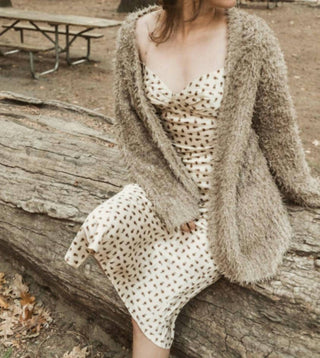 Cotton Candy - Silk Slip Floral Midi Dress