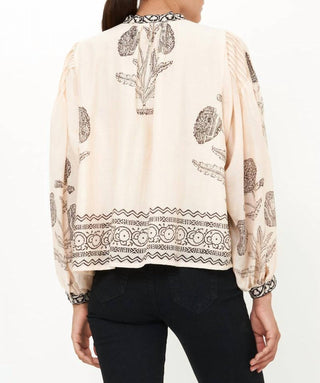 Oliphant - Mandarin Pintuck Blouse