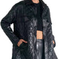 Elan - QUILTED FAUX LEATHER JACKET