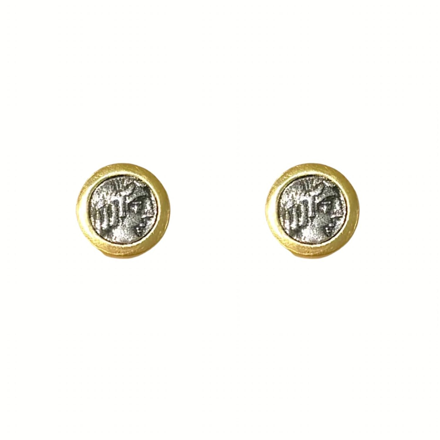 Tat2 Designs - Women's Flora Coin Stud Earrings