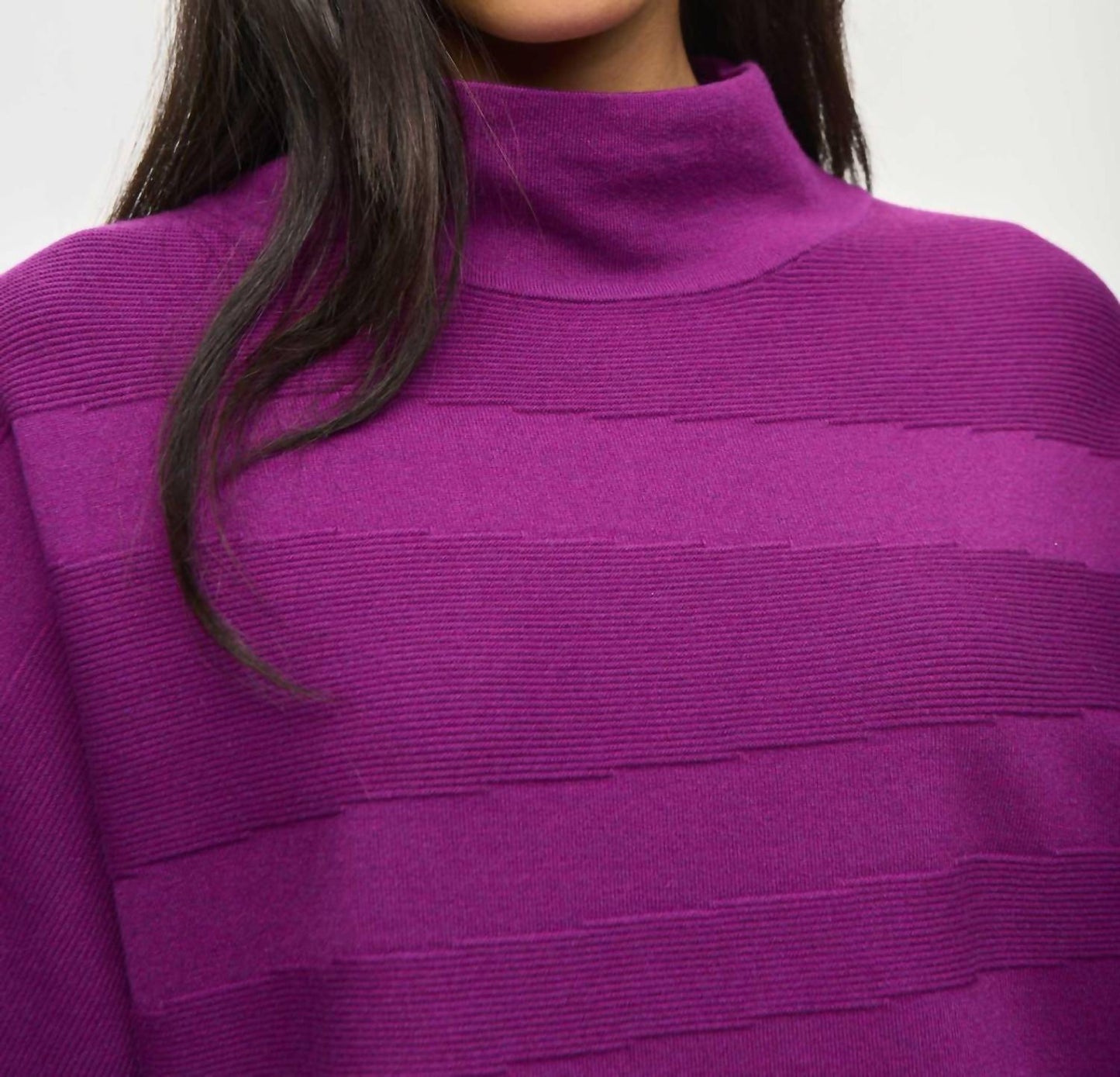 Joseph Ribkoff - Mock Neck Three Quarter Sleeve Sweater