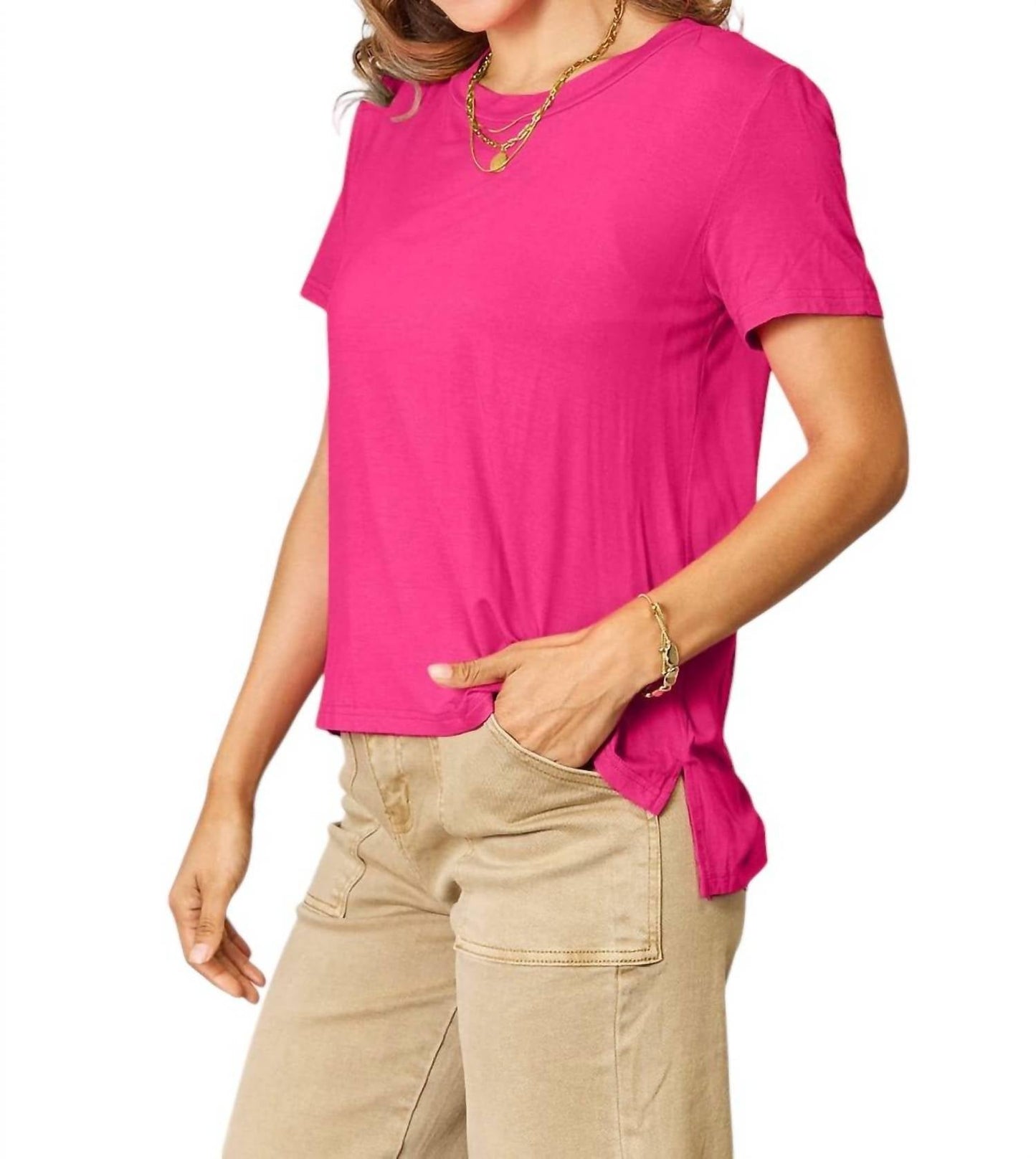 Basic Bae - Full Size Round Neck Short Sleeve T-Shirt