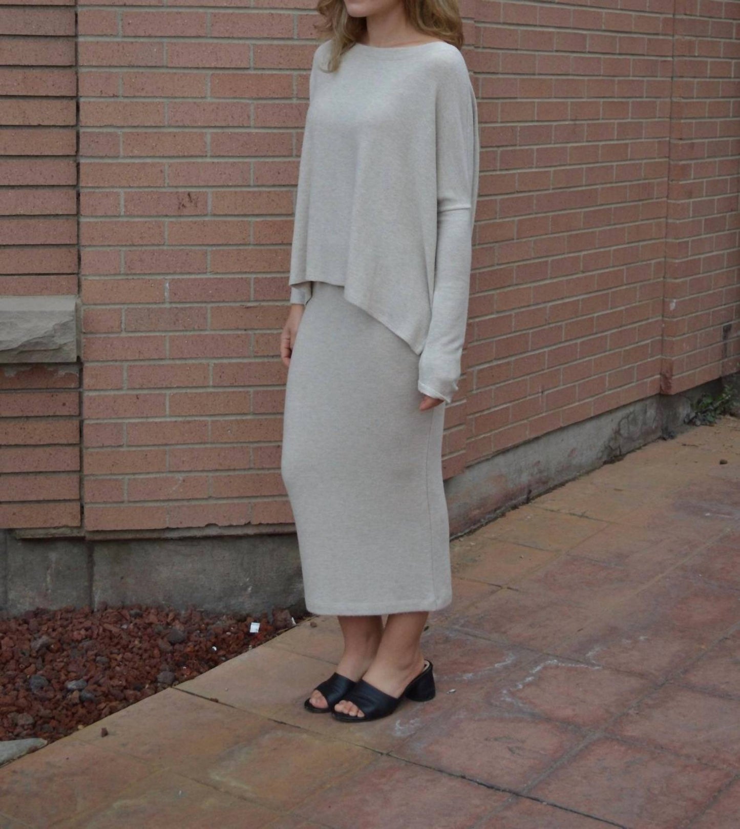 Beautiful People - Brushed Jersey Pencil Midi Skirt