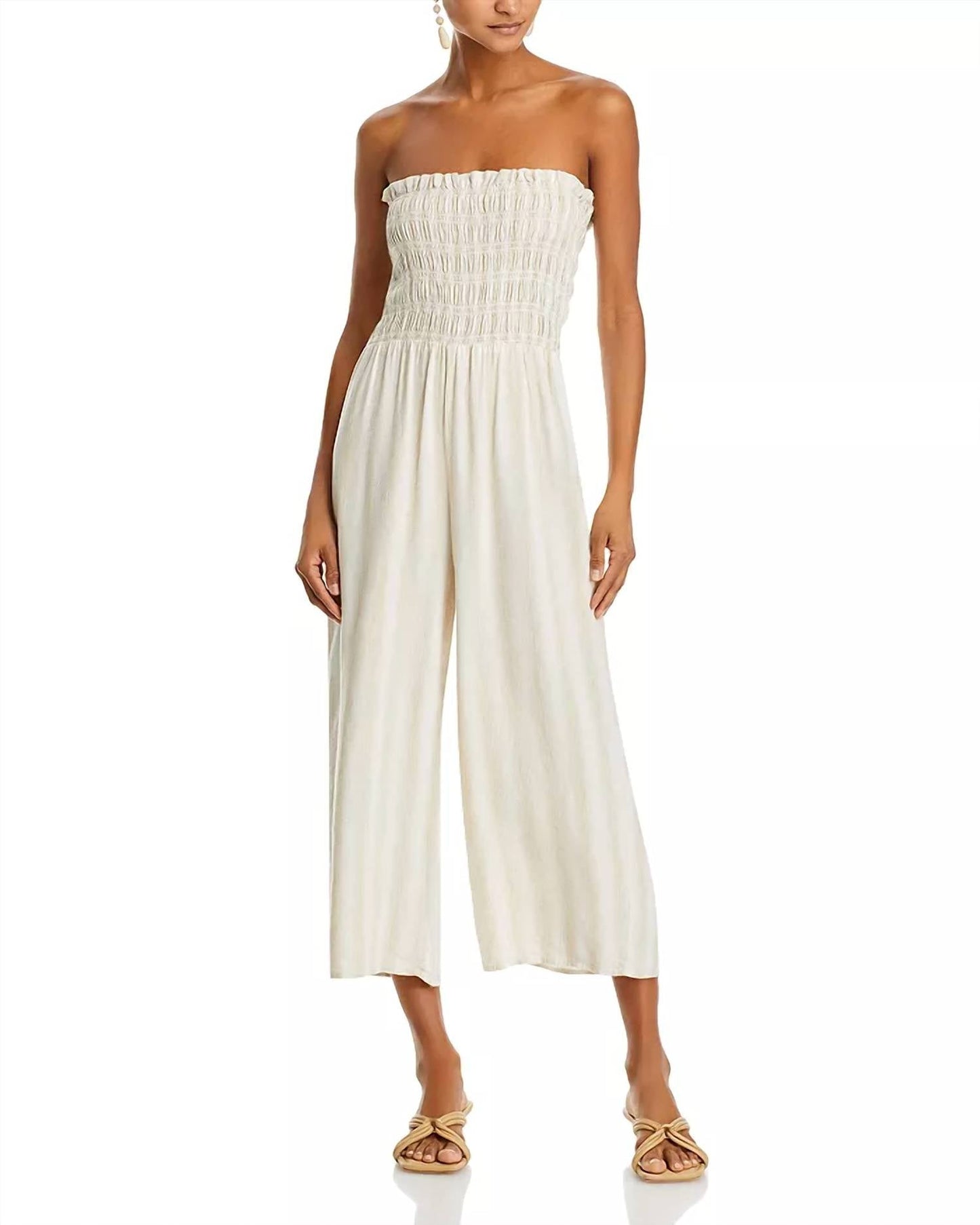 Bella Dahl - Smocked Strapless Jumpsuit