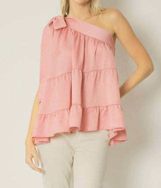Entro - Satin One Shoulder Top