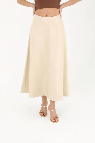 Elan - Flair Brushed Midi Skirt