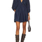 Free People - PORTIA DENIM MINI DRESS