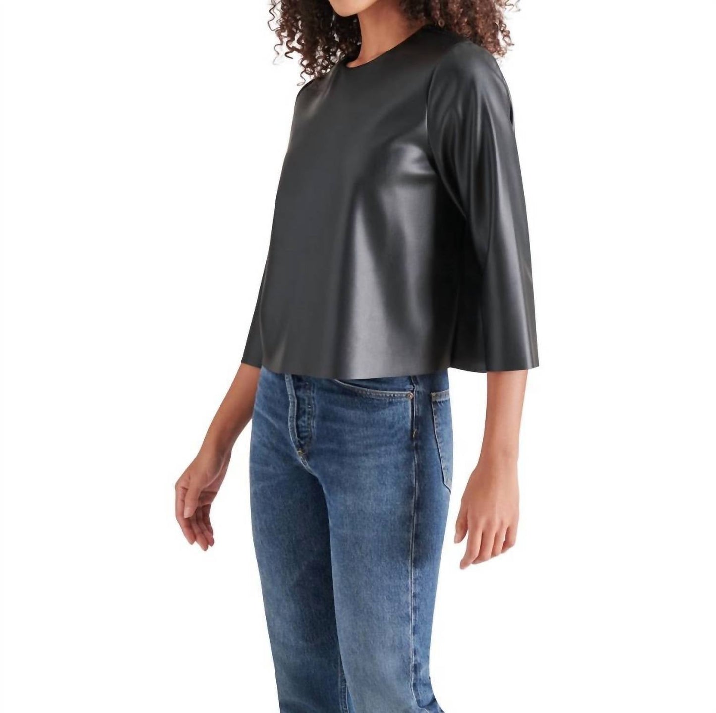 Steve Madden - Dee Faux Leather Top