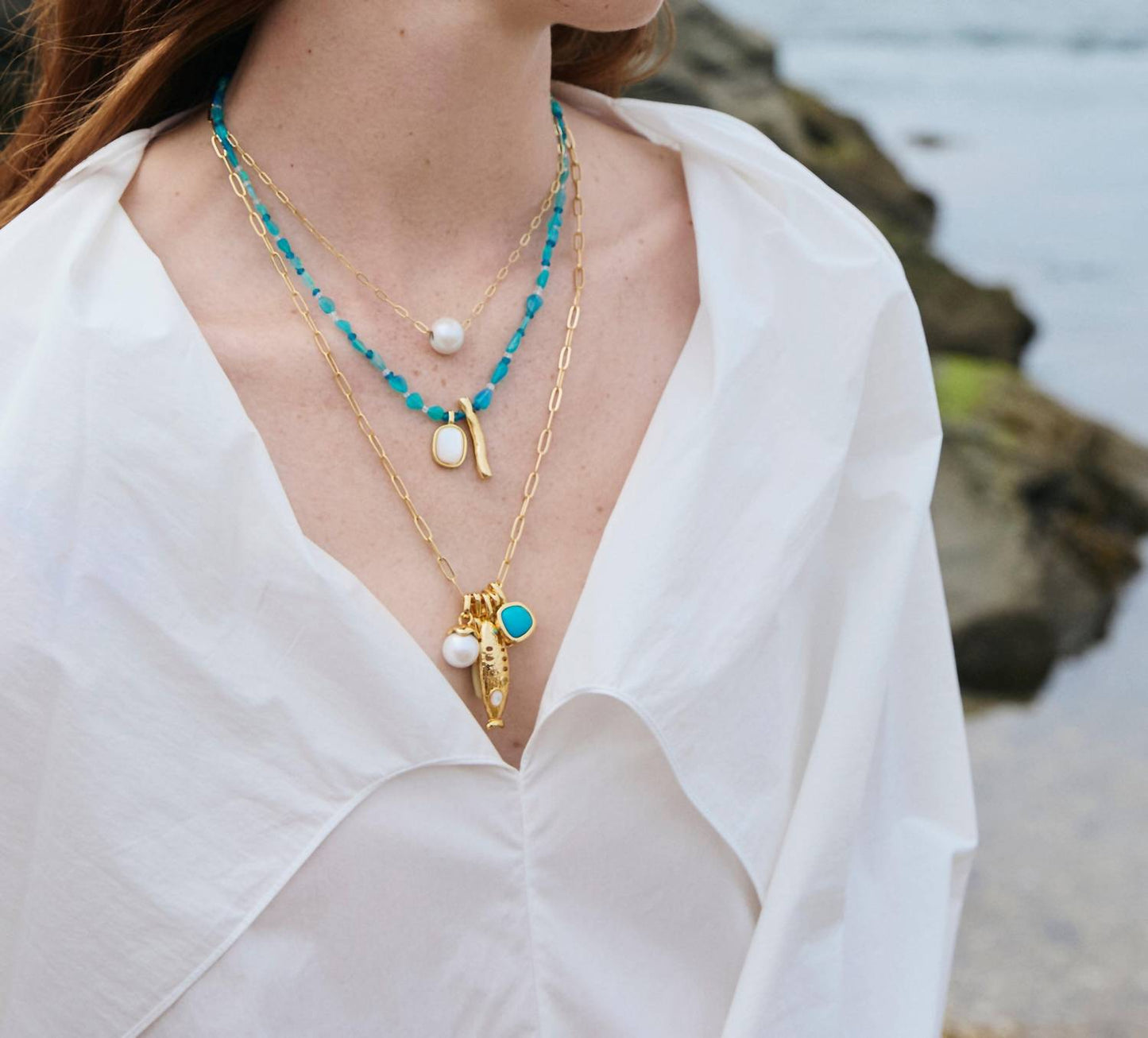 Lizzie Fortunato - Women's Sardina Charm Necklace