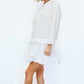 2.7 August Apparel - English Factory Layered Shirt Dress