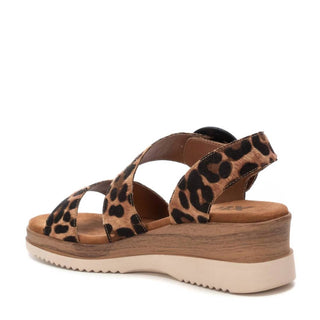 Xti - Women's Animal Print Wedge Sandals