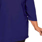 On The Plus Side - Plus Size Jersey 3/4 Sleeve V-neck Tee