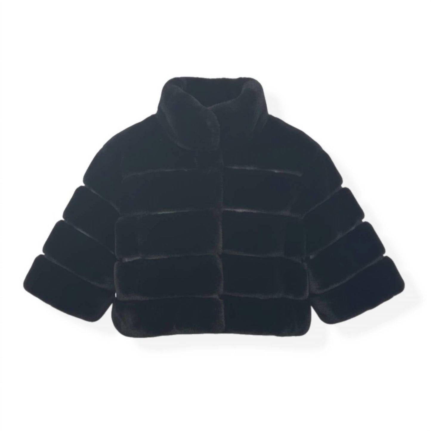 Dolce Cabo - Faux Fur Paneled Cropped Jacket