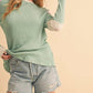 Aemi + Co - Sage Colorblock Long Sleeve Top