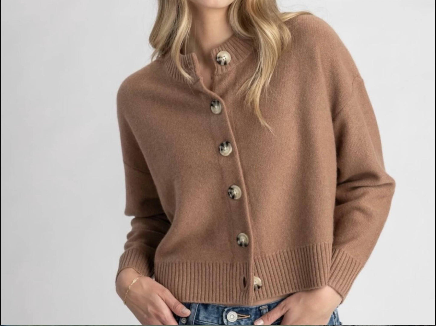 Archer Cashmere - Nina Crew Neck Cardigan