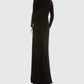 Ieena For Mac Duggal - Long Sleeve Tuxedo Gown