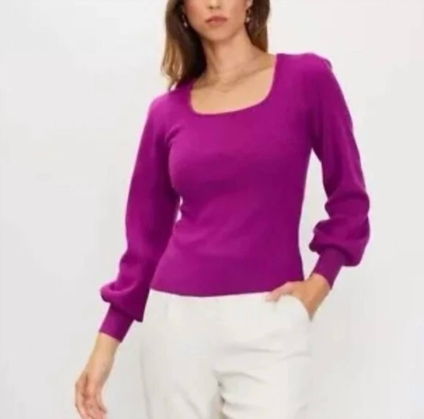 Skies Are Blue - Leah Square Neck Sweater