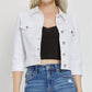 Risen - Shirring Sleeve Crop Jacket