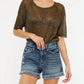 Kancan - Frayed Hem Denim Shorts