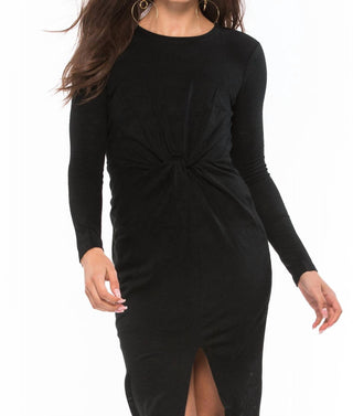 Kendall + Kylie - Knotted Long Sleeve Dress