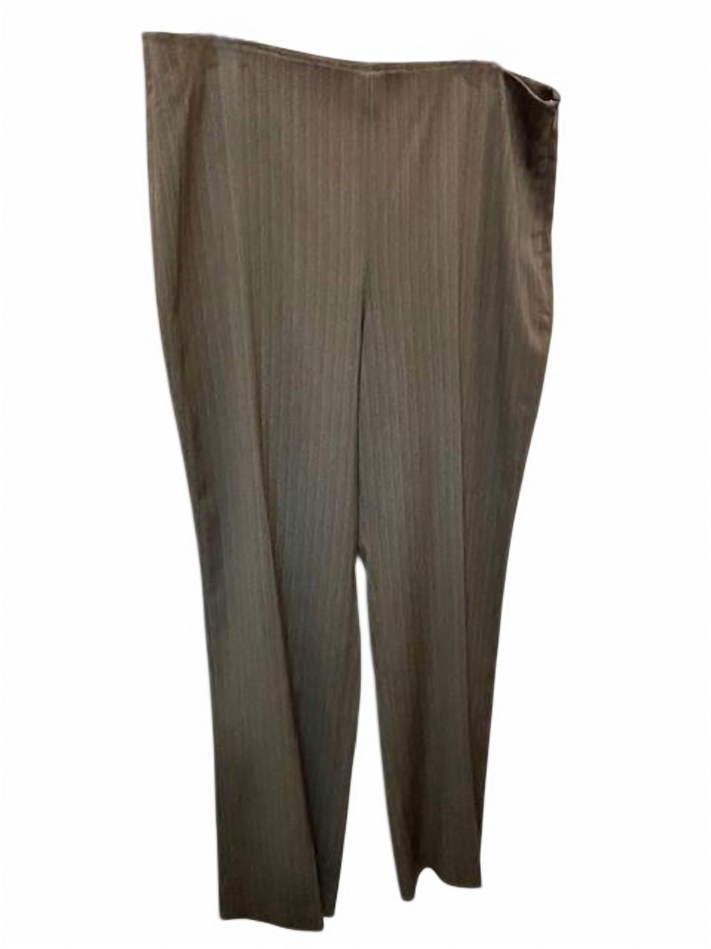 600 West - Women Striped Melange Straight Leg Pant