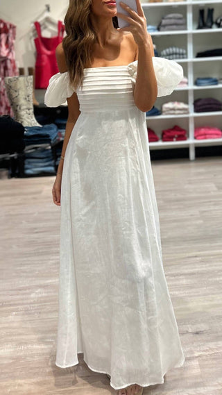 Lusana - Amy Linen Maxi Dress