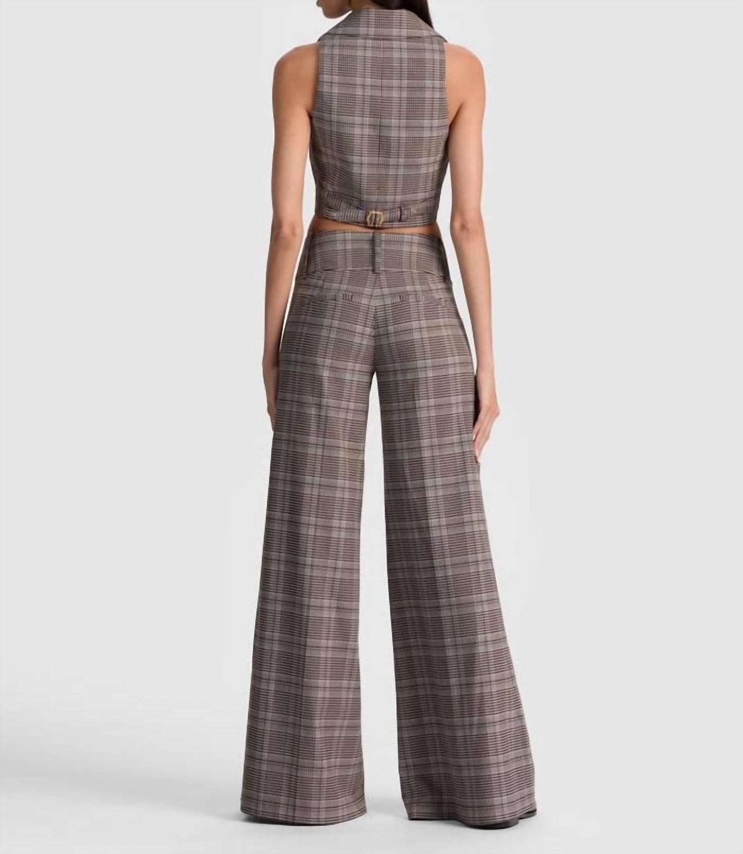 Alice + Olivia - Plaid Wide Leg Pant