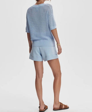 Varley - Callie V-neck Short Sleeve Knit Top