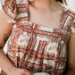 Entro - Printed Square Neck Dress