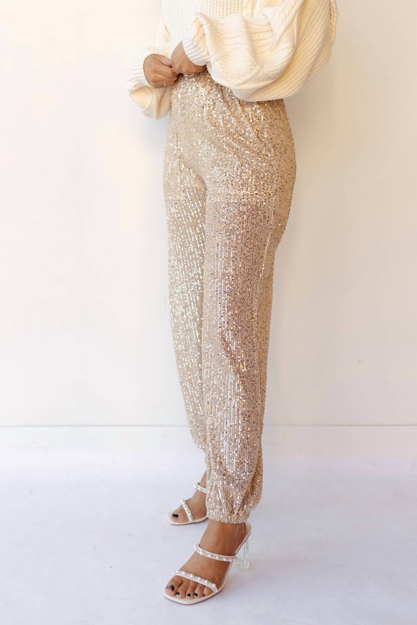 Pol - Last Minute Plans Sequine Pants