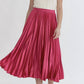 Entro - Party Starter Metallic Pleated Skirt