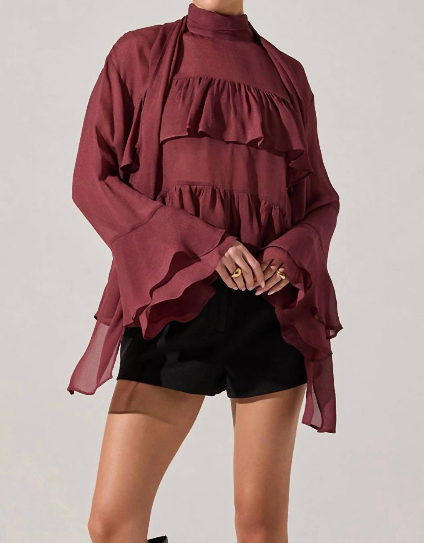 Astr - Fae Tiered Ruffle Top