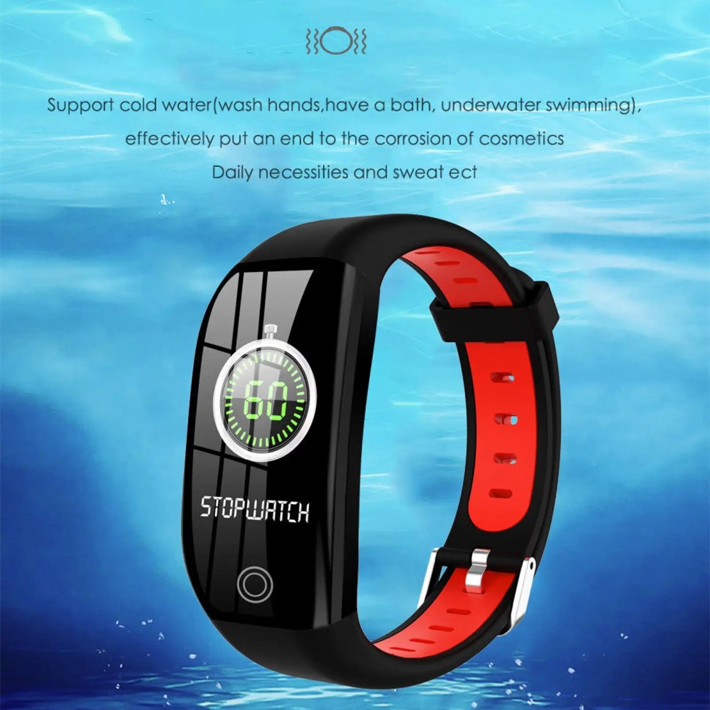 F21 Waterproof Smart Fitness Bracelet with Heart Rate Monitor