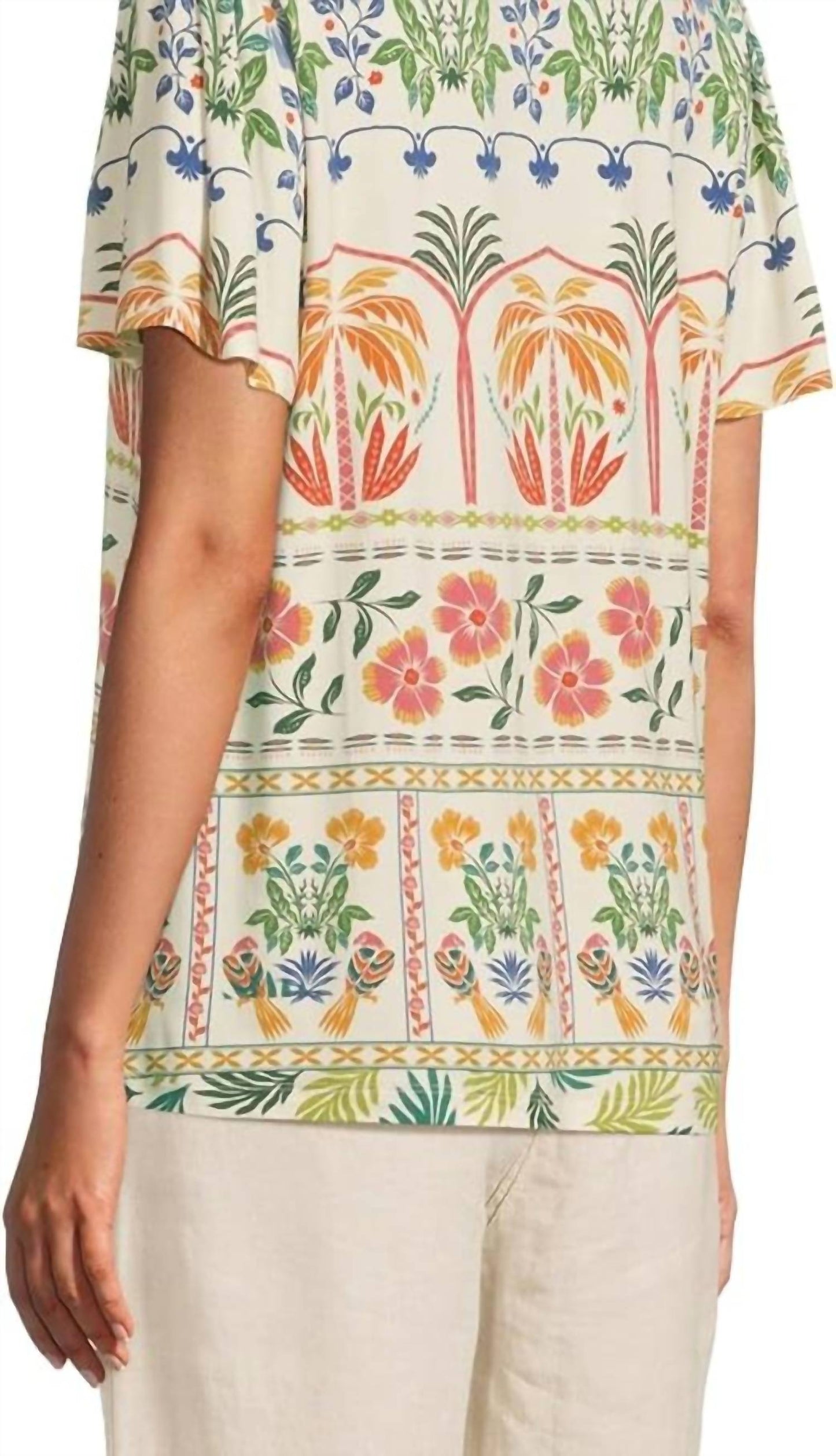 Johnny Was - Janie Fav Flutter Sleeve Henley Tee