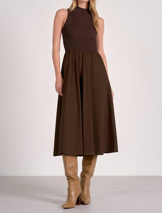 Elan - Elsie Mixed Media Maxi Dress