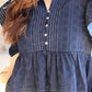Entro - Women's Nautical Short Sleeve Top
