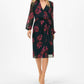 Brooks Brothers - Rose Wrap Chiffon Dress