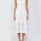 Fate - Rio Top Stitch Detail Linen Blend Dress