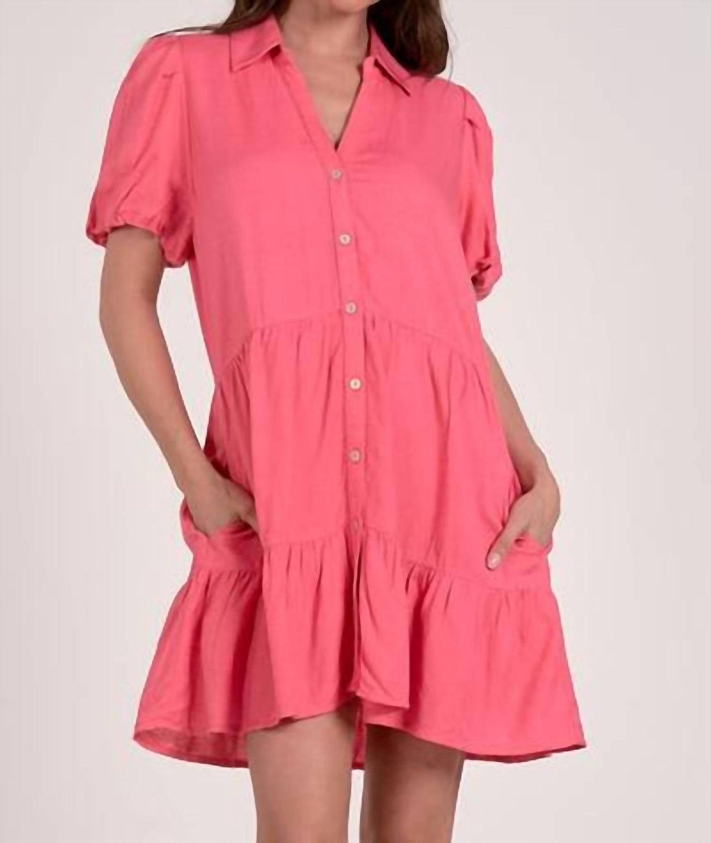 Elan - Clarissa Tiered Short Dress
